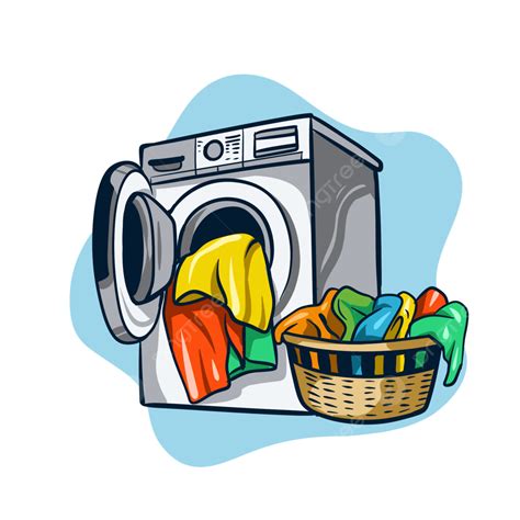 washing machine cartoon image